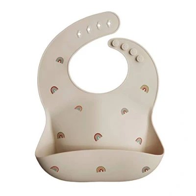 Afbeelding van Mushie Silicone Slabber Rainbow