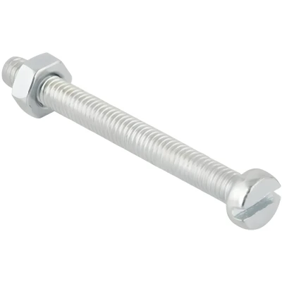 Afbeelding van Deltafix Metaalschroef R.V.S. CK + Moer M6 x 20 mm 5 stuks