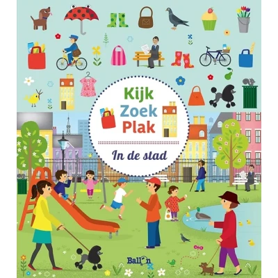 Afbeelding van Kijk, zoek, plak 1 In de stad
