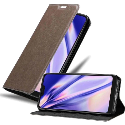 Afbeelding van Cadorabo Hoesje geschikt voor Xiaomi Mi 8 LITE in KOFFIE BRUIN Beschermhoes met magnetische sluiting, standfunctie en kaartvakje Book Case Cover Etui