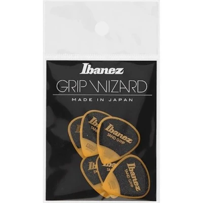 Image de Ibanez PPA16MSGYE 6 médiators Grip Wizard série Sand jaune medium 0,8mm
