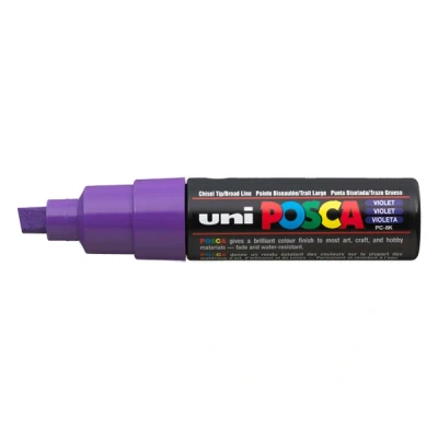 Image de Uni ball Posca Marqueur pointe large biseautée Violet