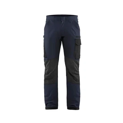 Afbeelding van Blaklader Service werkbroek met 4 weg stretch 1422 1645 Donker marineblauw/Zwart C152