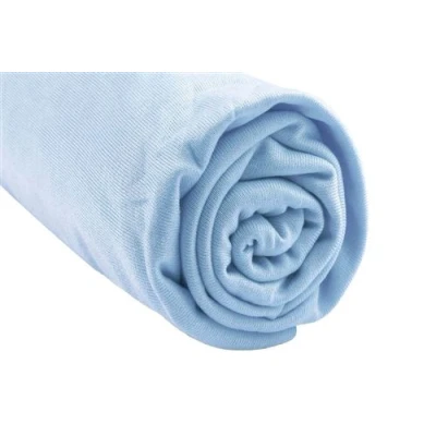 Image de Drap housse Bambou lit deux places 140x190 / 140x200 Couleur Ciel