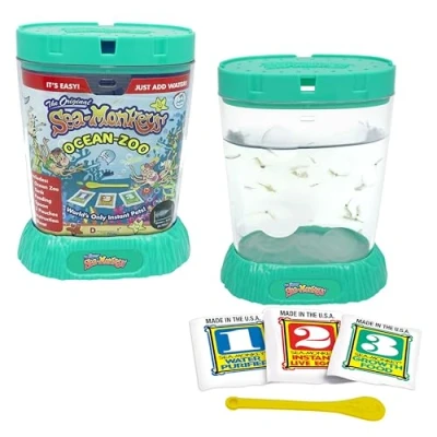 Afbeelding van The Original Sea Monkeys Ocean Zoo Wetenschappelijke set voor het kweken van je eigen huisdieren, inclusief eieren, voer en waterzuiveraar