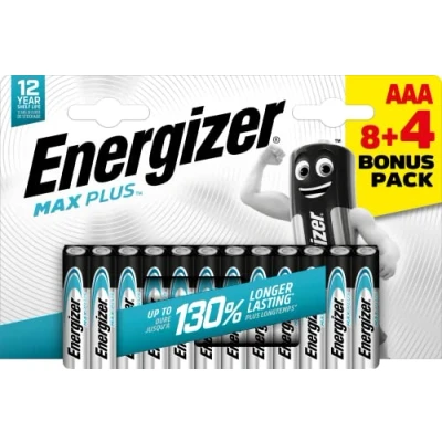 Afbeelding van Energizer batterijen Max plus AAA, blister van 8+4