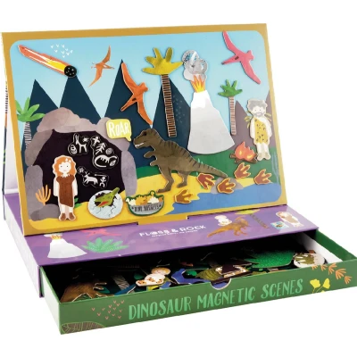 Afbeelding van Floss &amp; Rock Magnetische Puzzeldoos Dino 22 x 30 cm