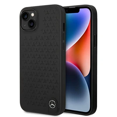 Afbeelding van Mercedes Benz Telefoonhoesje voor Apple iPhone 14 Plus Zwart Pu Leer Back Cover Bescherming &amp; Stijl