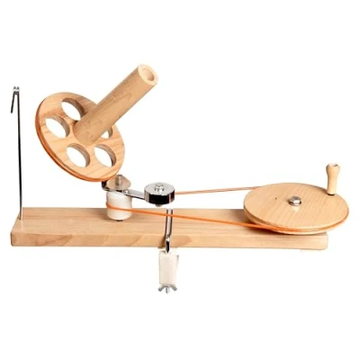 Afbeelding van KnitPro Natural wolmolen met tafelklem.