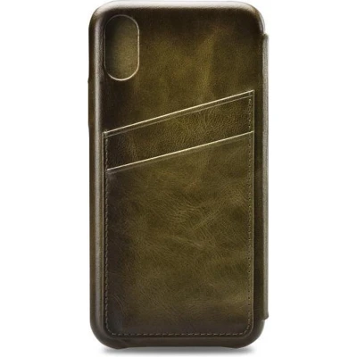 Afbeelding van Senza Desire Skinny Leather Wallet Apple iPhone X/Xs Burned Olive