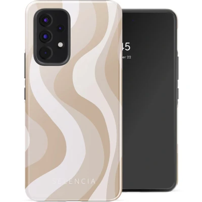 Afbeelding van Selencia Hoesje Geschikt voor Samsung Galaxy A53 Vivid Backcover Desert Waves Beige