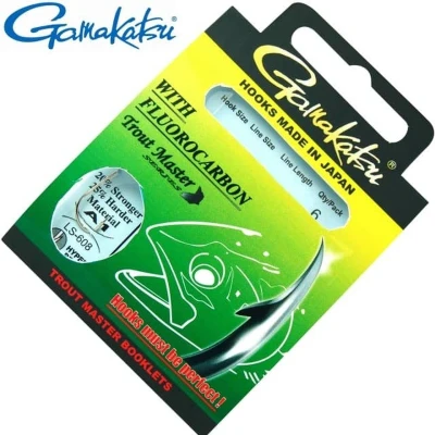 Afbeelding van Trout Master Onderlijnen LS 608N 100cm with Fluocarbon Maat : haak 6 0.18mm