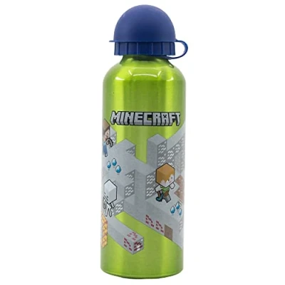 Image de BOUTEILLE EN ALUMINIUM POUR ENFANTS DE 530 ML MINECRAFT ISOMETRIC