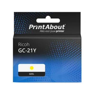 Afbeelding van Huismerk Ricoh GC 21Y (405535) Inktcartridge Geel
