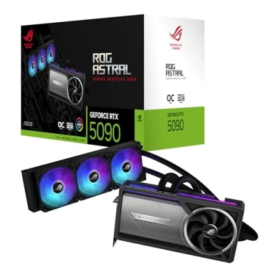 Afbeelding van ASUS ROG Astral LC NVIDIA RTX5090 O32G GAMING Videokaart 32GB GDDR7 PCIe 5.0 2x HDMI 2.1b 3x DisplayPort 2.1