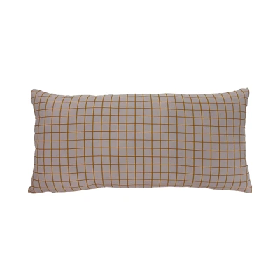 Afbeelding van Present Time Sierkussen Cuadro Rectangle Soft pink &amp; orange