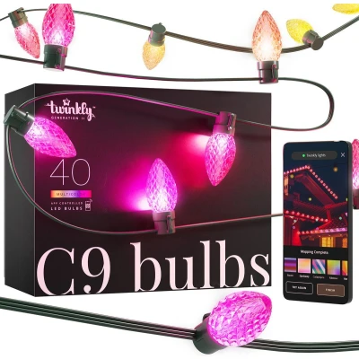 Afbeelding van Lichtsnoer Twinkly 12.5 meter (Startsnoer, 40 LEDs, Wifi, Timer, Gekleurd)