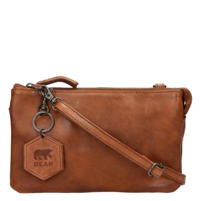 Afbeelding van Bear Design Cow Lavato Clutch cognac2 Damestas