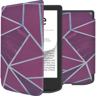 Afbeelding van iMoshion Ereader Cover / Hoesje Geschikt voor Pocketbook Verse Pro Vivlio Light HD Design Sleepcover Bookcase zonder stand Bordeaux Graphic