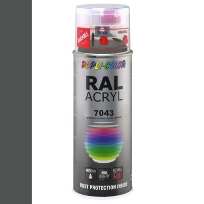 Afbeelding van Dupli Color Ral Acryl 7043 Verkeersgrijs b Hoogglans 400 ml