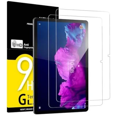 Afbeelding van NEW&#039;C Displaybeschermfolie van gehard glas voor Lenovo Tab P11 11 inch (11 inch), 0,33 mm, HD, ultra transparant, hardheid 9H, glas, 2 stuks