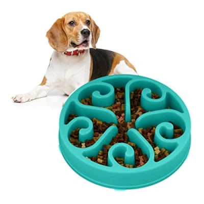 Afbeelding van Relaxdays 10x anti schrokbak hond tegen schrokken hondenvoerbak 1500 ml