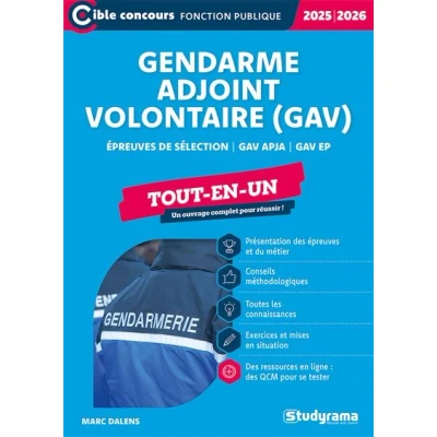 Image de Gendarme adjoint volontaire (GAV) Tout en un (Édition 2025 2026)