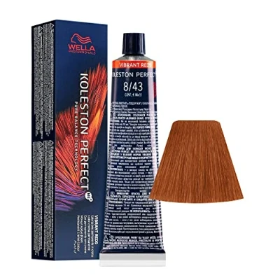 Afbeelding van Wella Professionals Koleston Perfect Me+ Vibrant Reds 60 ml 8/43 Light Blonde Red Gold