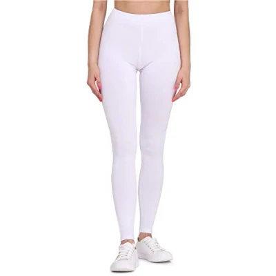 Afbeelding van Bellivalini BLV BLV50 148 LE Dames Capri Leggings Sport Vrijetijdsbroek 3/4 Lengte Viscose Sporbroek Yogabroek Wit S
