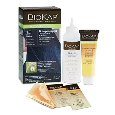Afbeelding van BIOKAP Nutricolor, haarkleur zonder ammoniak, voedt, kleur en herstelt, 7,3 goudblond, 140 ml