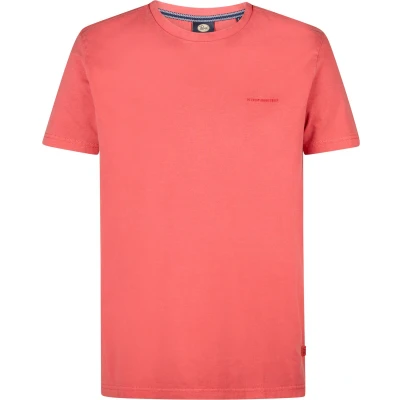 Afbeelding van Petrol Industries Tshirt basic, Heren, Maat: Small, Cranberry