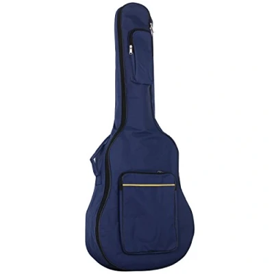 Afbeelding van TRIXES Gitaartas met bandjes, gevoerde waterdichte hoes, bas, akoestiek en klassieke gitaartas, perfect voor op reis, Blauw, Classic