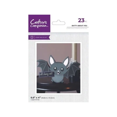 Afbeelding van CC Clearstamp/Snijmal Shaped Cards Fall&amp;Halloween Batty About You