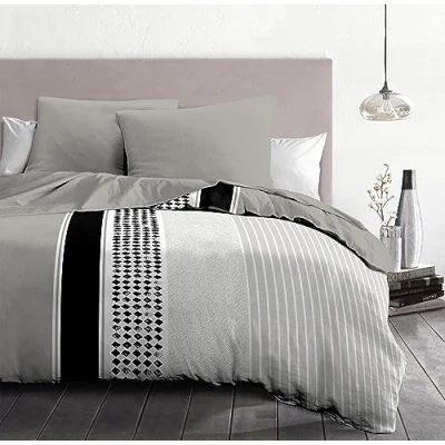 Afbeelding van Home Linge Passion Mimosa Dekbedovertrekset, 220 x 240 cm, zwart