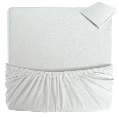 Afbeelding van Tweeto® 7 in 1 matrasbeschermer voor babybed, waterdicht, katoenen badstof, 70 x 120 cm