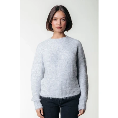 Afbeelding van Colourful Rebel Olivia Crewneck Knitted Sweater Truien &amp; vesten Dames Hoodie Vest Antraciet Maat L/XL