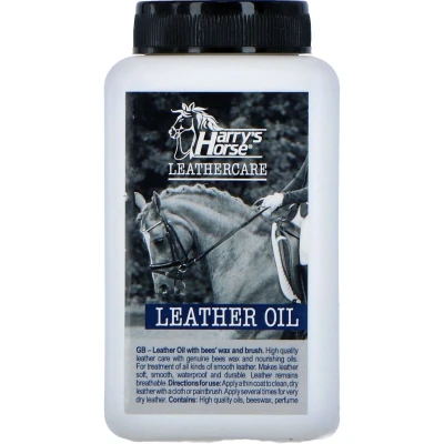 Afbeelding van Harry&#039;s Horse Lederolie met Bijenwas En Kwast 500ml