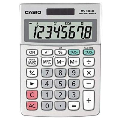 Afbeelding van Casio Bureaurekenmachine Ms 88 Eco