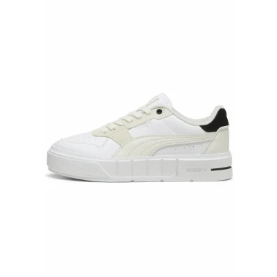 Afbeelding van Puma CALI Court Pureluxe Sneakers laag, Dames, Maat: 36, Black warm white Leer/ synthetisch