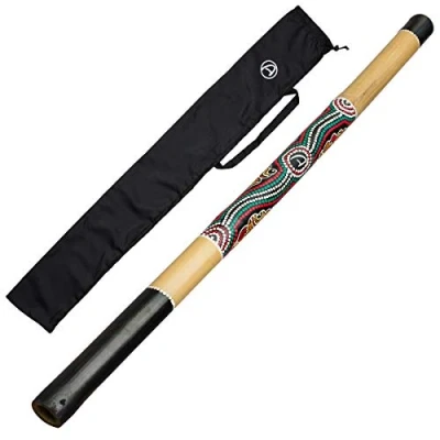 Afbeelding van Australian Treasures Didgeridoo 120cm painted inclusief nylon bag Didjeridoo voor beginners bekijk de video!