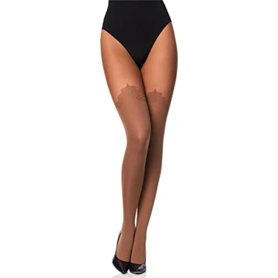 Afbeelding van Merry Style MS GB 389 Dames Panty 60 DEN Overknee Look Polyamide Cappuccino L