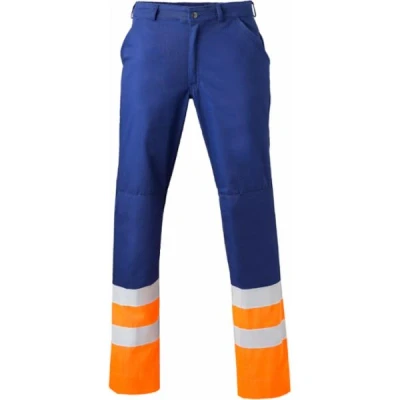 Afbeelding van HaVeP Werkbroek High Visibility 8397 Marine/Fluor oranje Maat 62