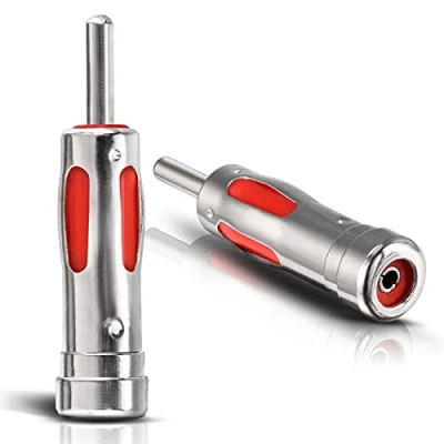 Afbeelding van Eightwood DAB antenne adapter Din mannelijk naar ISO vrouwelijk 2 stuks voor FM auto radio AM/FM handfunk autoradio