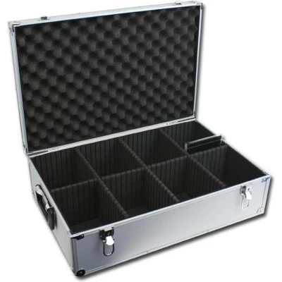 Afbeelding van CD koffer DJ case voor 140 CDs zilver