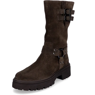 Afbeelding van Gabor Combat Cowboy/Bikerlaarzen, Dames, Maat: 42, Braun Veloursleer