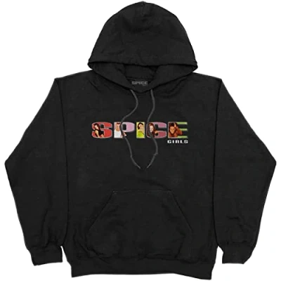 Afbeelding van Spice Girls Logo Hoodie/trui S Zwart