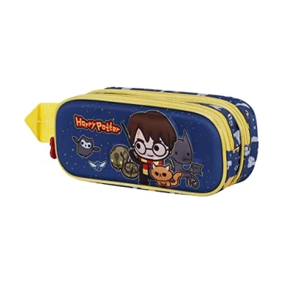 Afbeelding van Harry Potter Beasty Friends 3D etui, dubbel, Blauw, één maat, etui met dubbele vrienden, Double