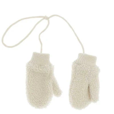 Afbeelding van Unique Living Handschoen Teddy Dove White 18x9cm