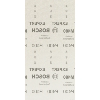 Image de BOSCH 2608900775 Expert M480 filet de ponçage Best for Wood and Paint, 115 x 230 mm, 400 grit (50 pcs)
