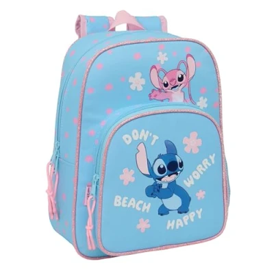 Afbeelding van Schoolrugzak Lilo &amp; Stitch Happy Hemelsblauw 26 x 34 11 cm